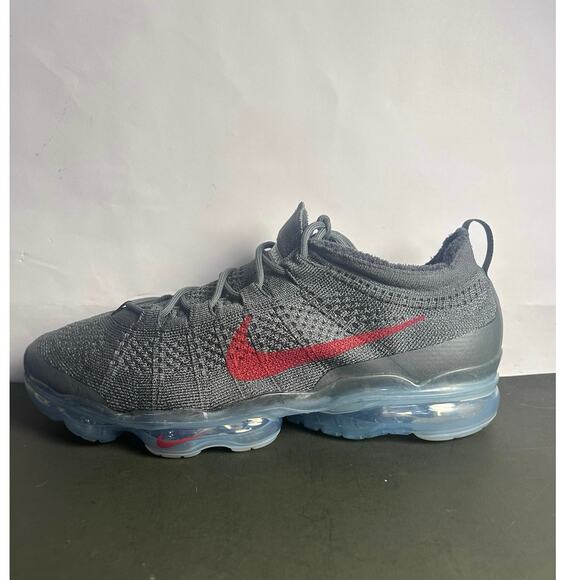 Mens Nike Air VaporMax 2023 Flyknit \'Dark Grey Gym Red\' Size 12 OG ALL main image 7
